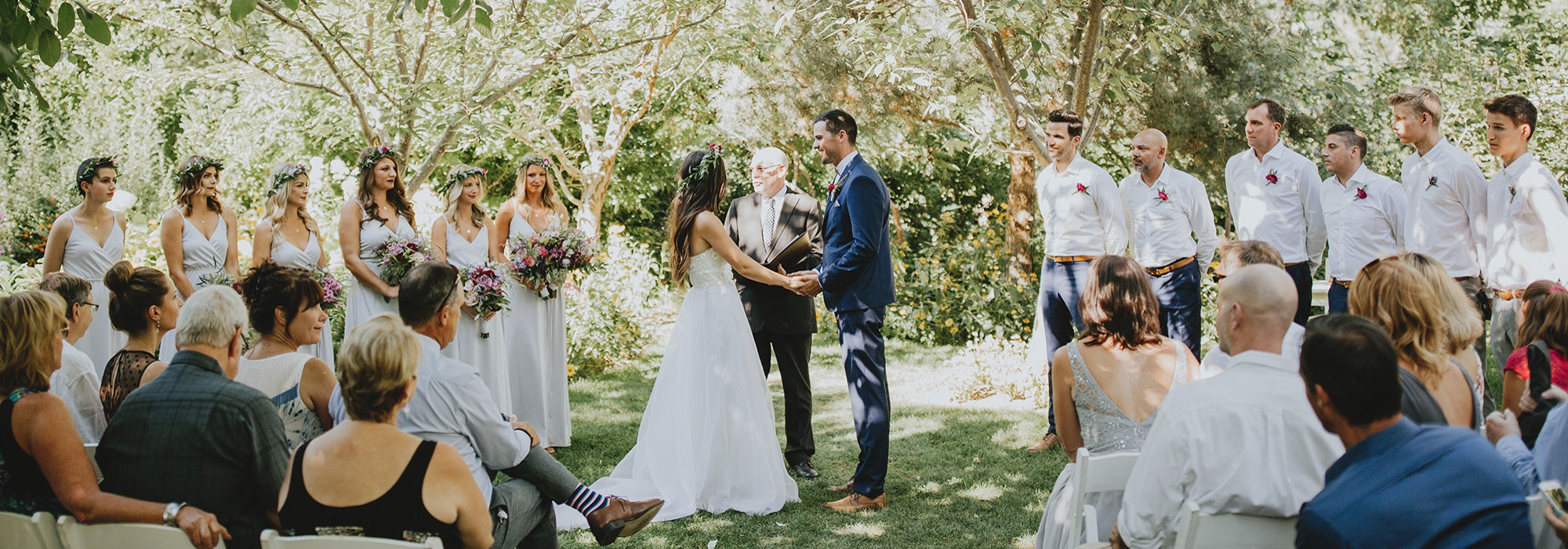 wedding ceremony at linden gardens